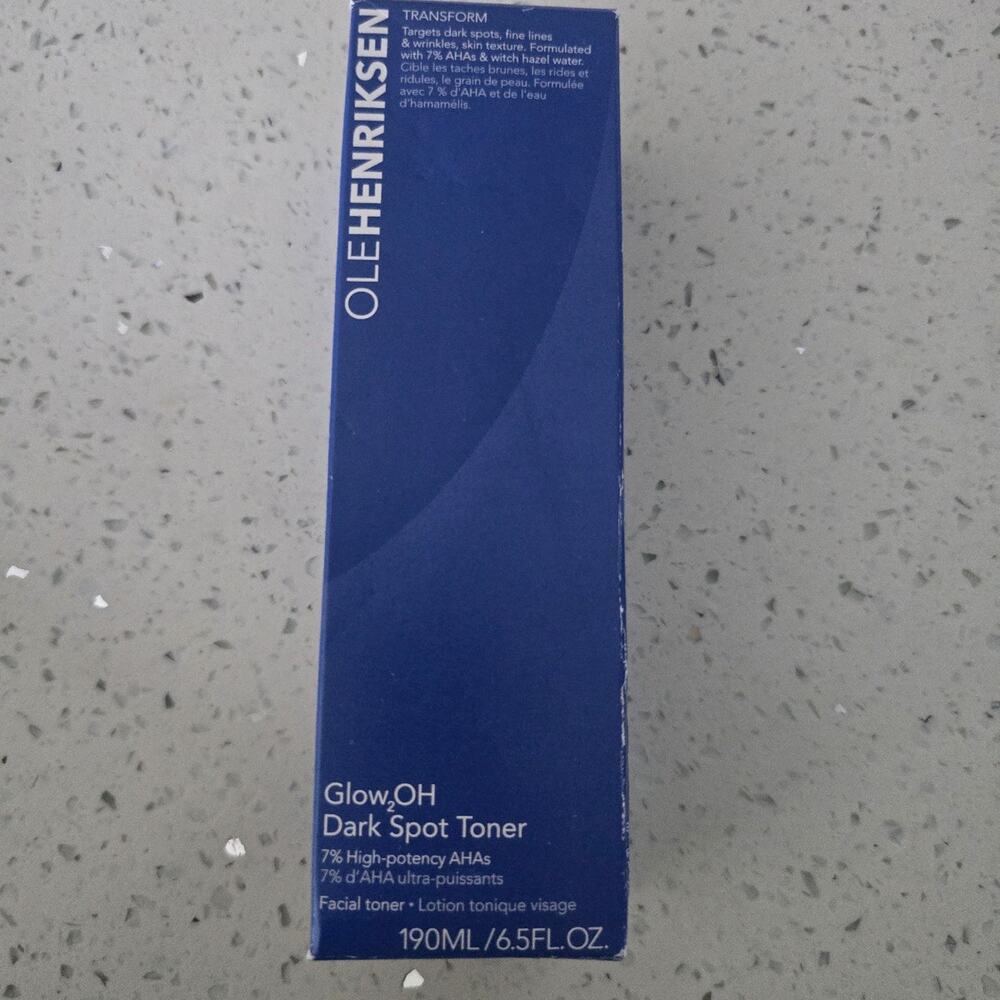 Ole Henriksen Glow2OH Dark Spot Toner 190ml AHA Exfoliating Toner New